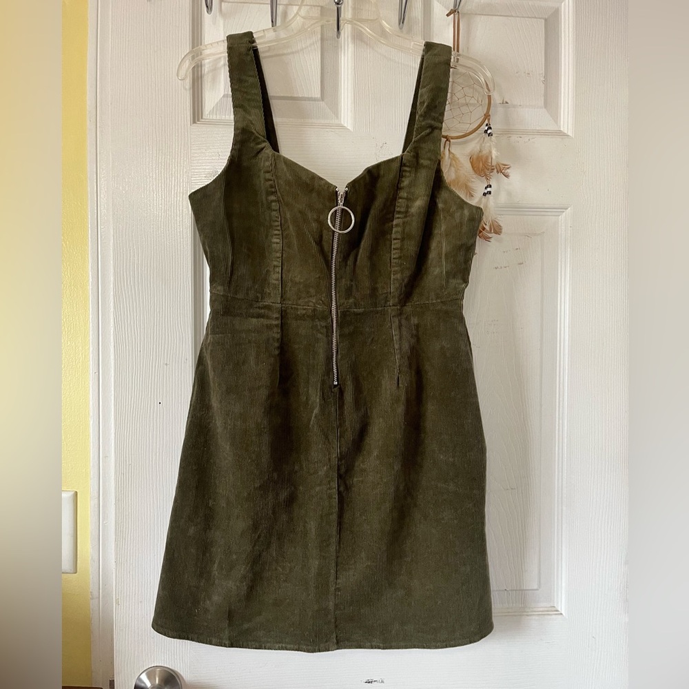 IRIS  Corduroy Overall  junior Dress ‎ Sz L